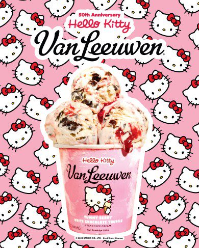 Van Leeuwen Ice Cream To Have Hello Kitty 50th Anniversary Flavor on July 21 - My Anime Vault