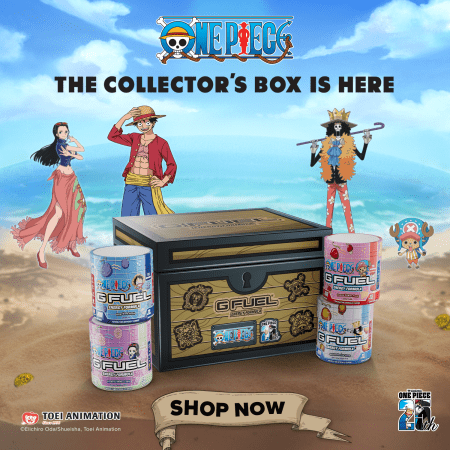 g fuel one piece collector's box visual