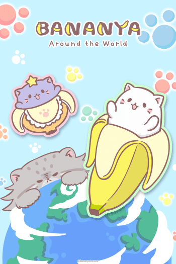 Bananya Around the World Premieres October 2024, Releases Teaser Visual, Trailer & Main Staff bananya around the world main key visual